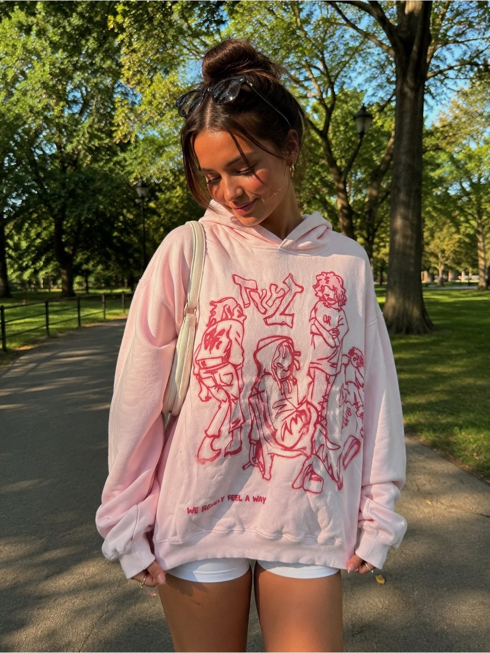 Aelfric Eden Pink Graphic Hoodie – Size Medium